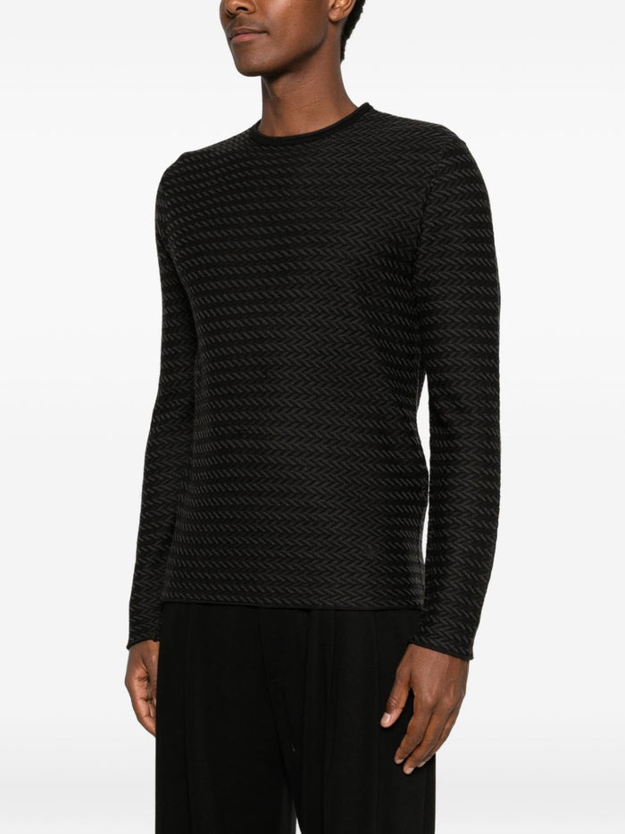 Emporio Armani Capsule Pre Sweaters Nero Virgin Wool