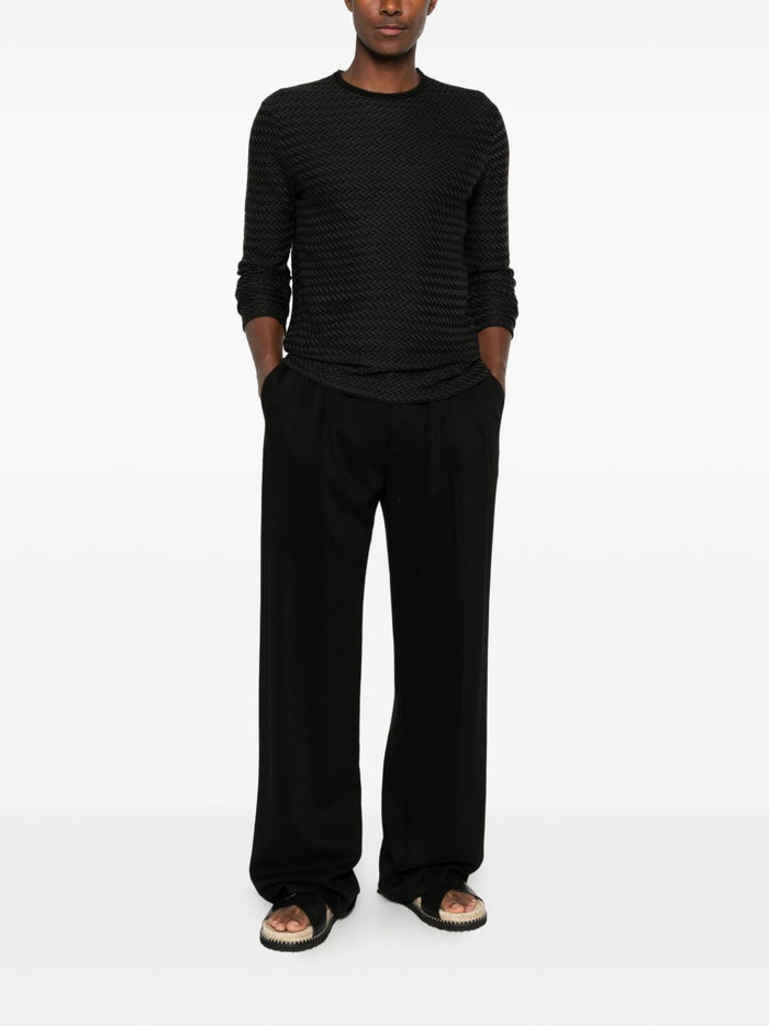 Emporio Armani Capsule Pre Sweaters Nero Virgin Wool