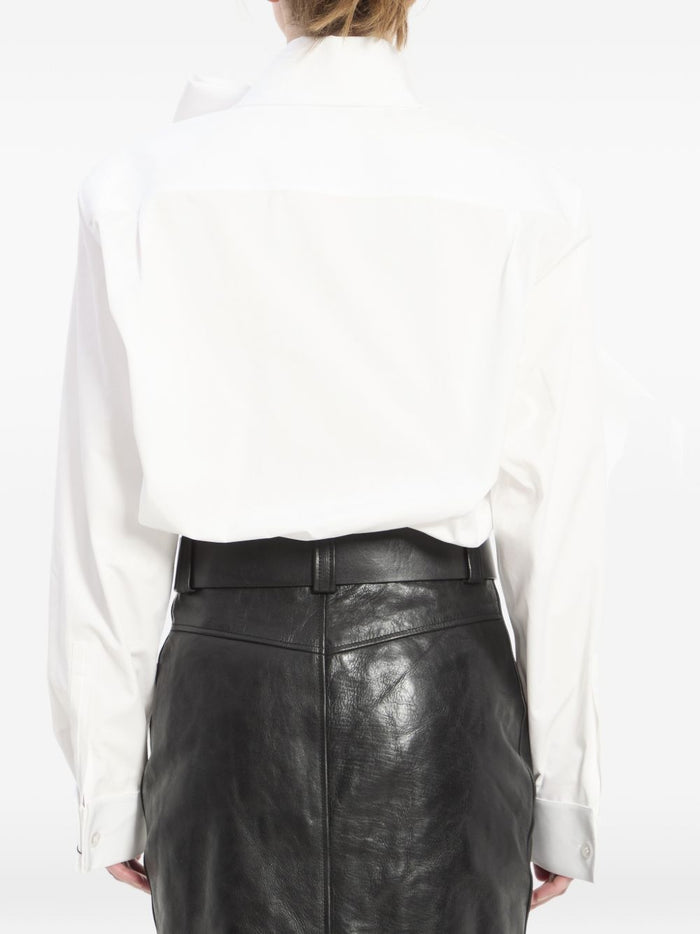 Saint Laurent Shirts Bianco Natural (veg)->cotton100.0 %