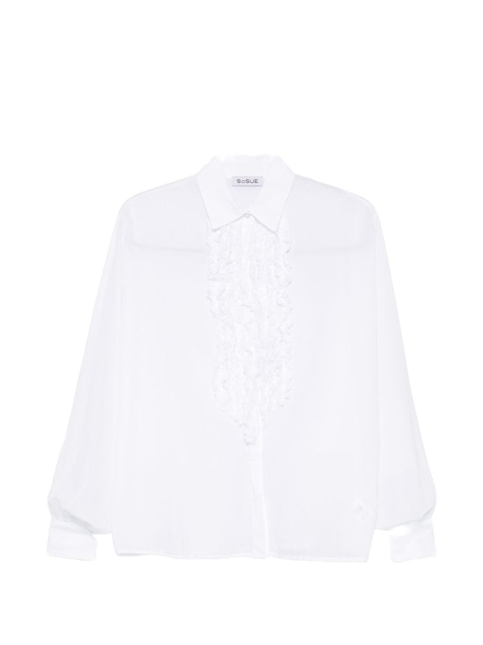 Sosue Shirts Bianco Natural (veg)->cotton100.0 %