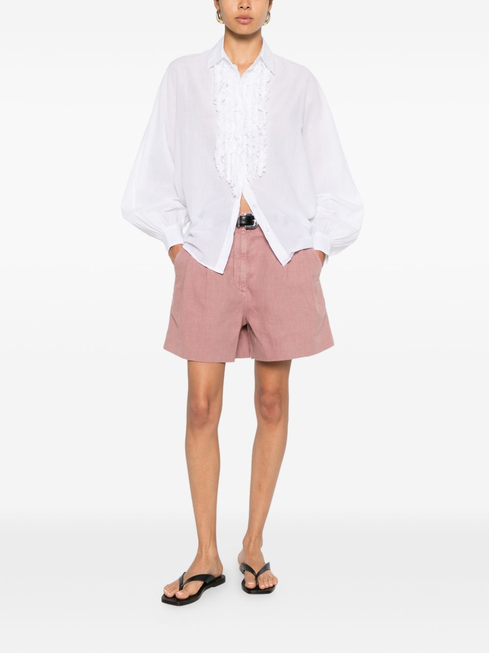 Sosue Shirts Bianco Natural (veg)->cotton100.0 %