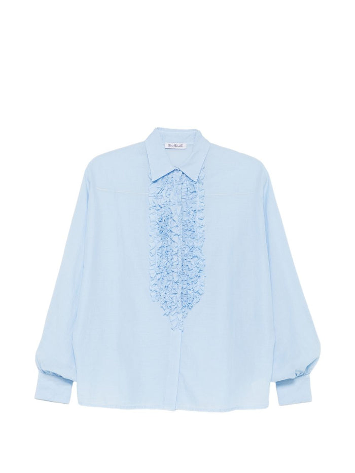 Sosue Shirts Azzurro Natural (veg)->cotton100.0 %