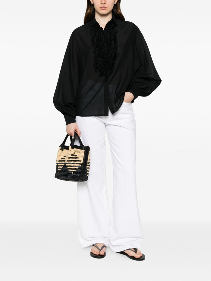 Sosue Shirts Nero Natural (veg)->cotton100.0 %