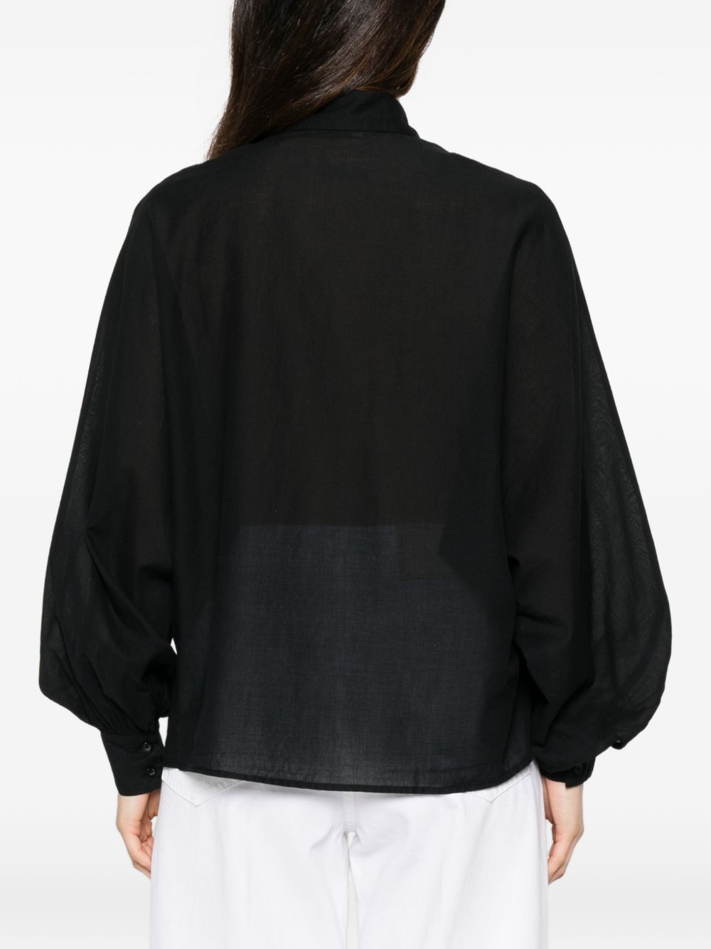 Sosue Shirts Nero Natural (veg)->cotton100.0 %