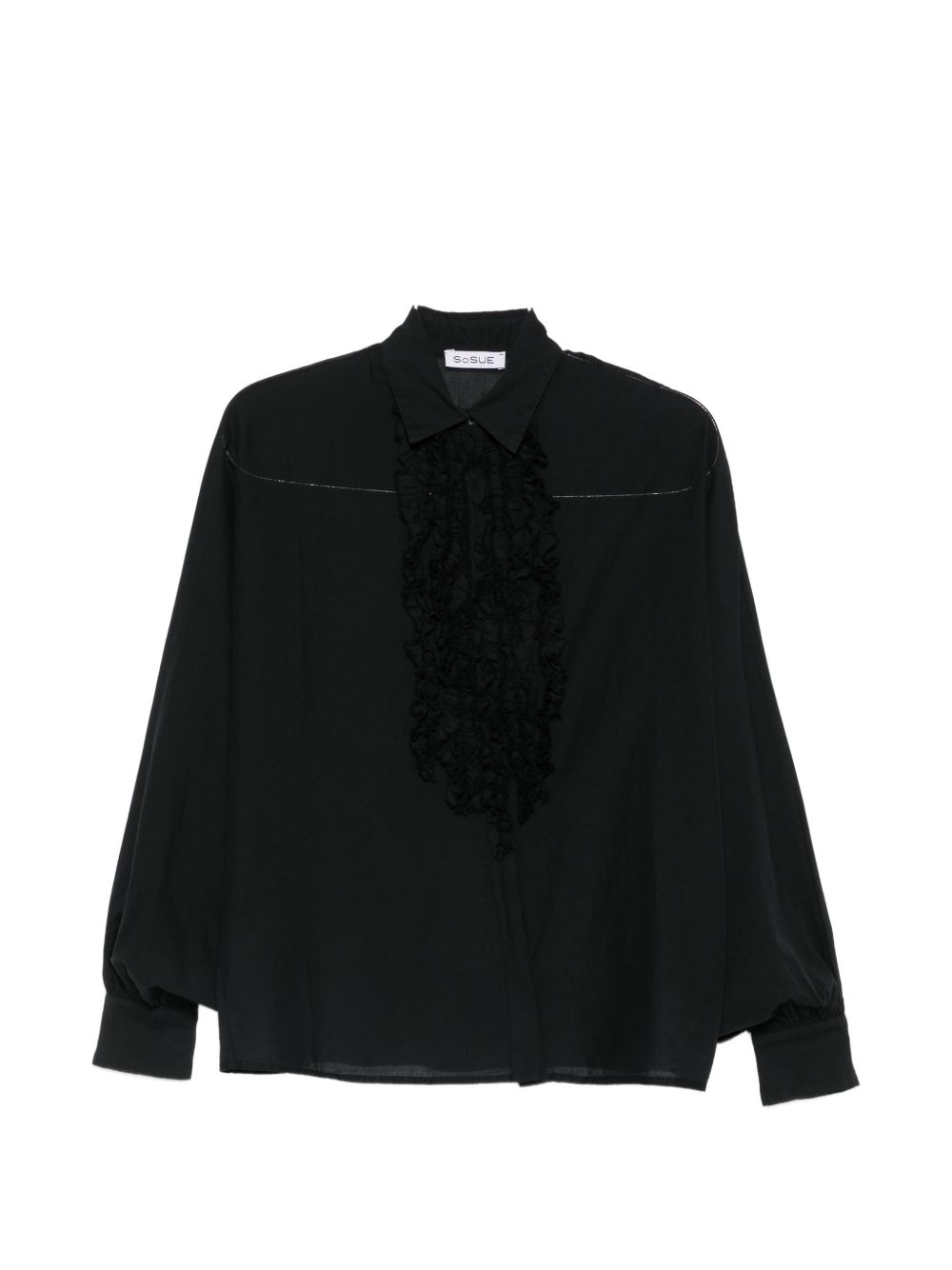 Sosue Shirts Nero Natural (veg)->cotton100.0 %