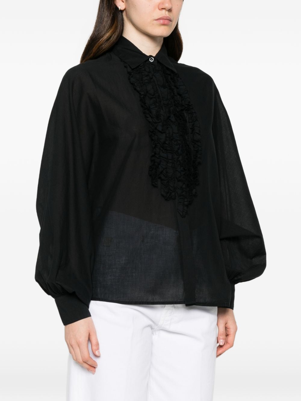 Sosue Shirts Nero Natural (veg)->cotton100.0 %