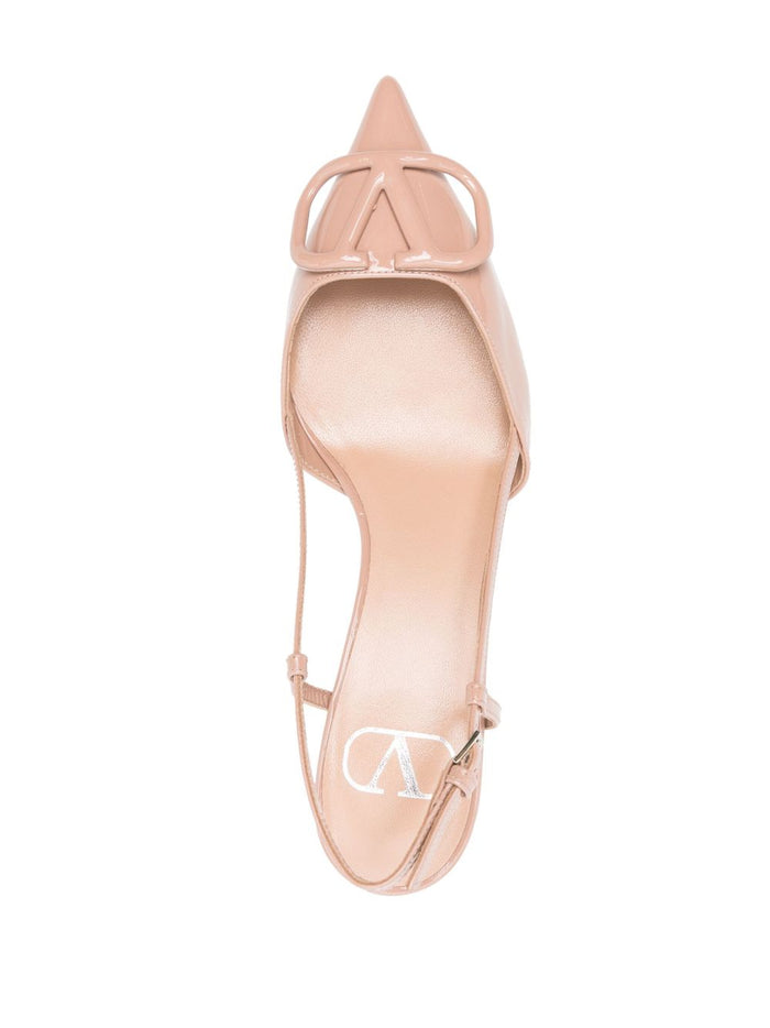 Valentino Garavani With Heel Cipria Calf Leather
