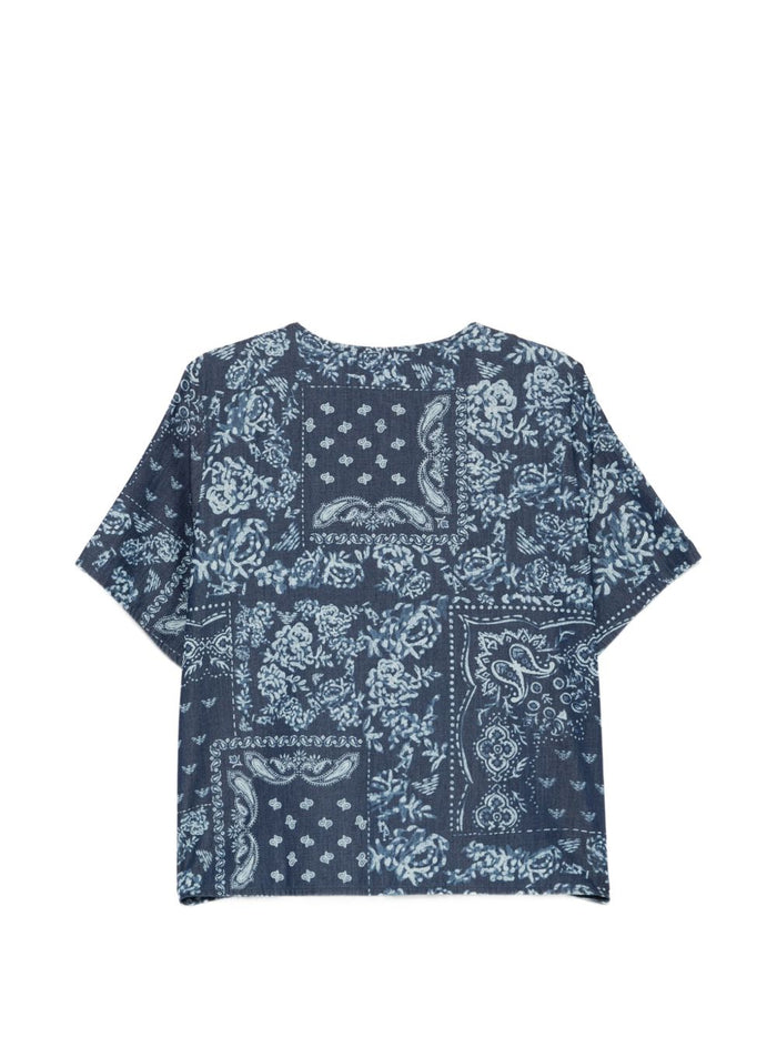 Emporio Armani T-Shirts And Polos Blu Cotton