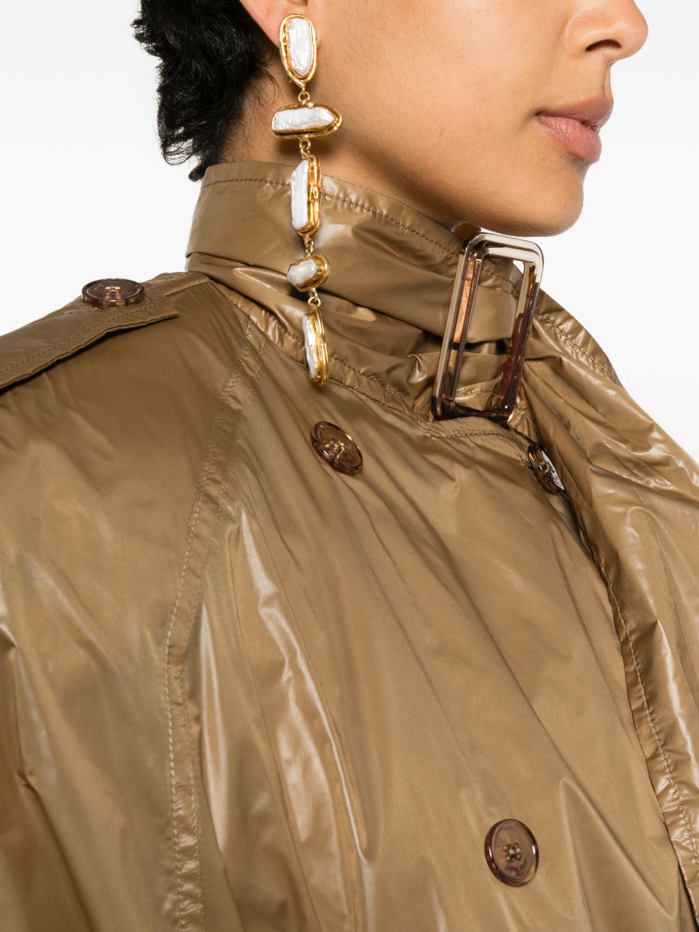 Saint Laurent Coats Marrone Chiaro