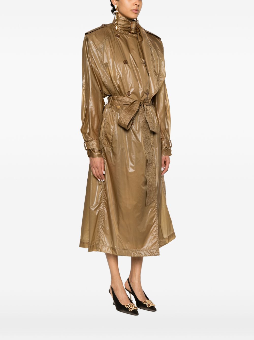 Saint Laurent Coats Marrone Chiaro