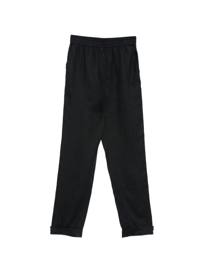 Emporio Armani Trousers Blu Linen