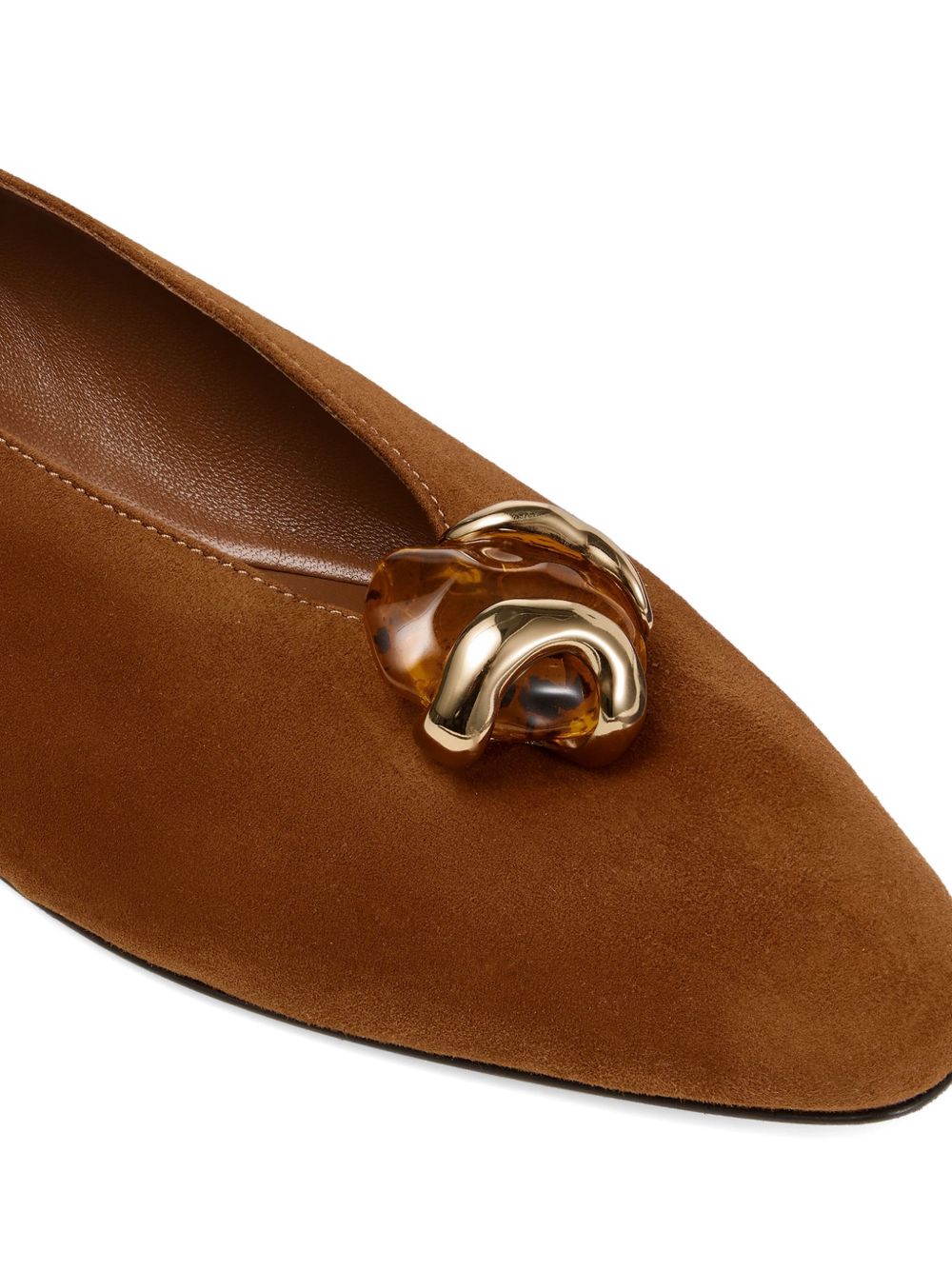 Jimmy Choo Flat Shoes Leather Brown
