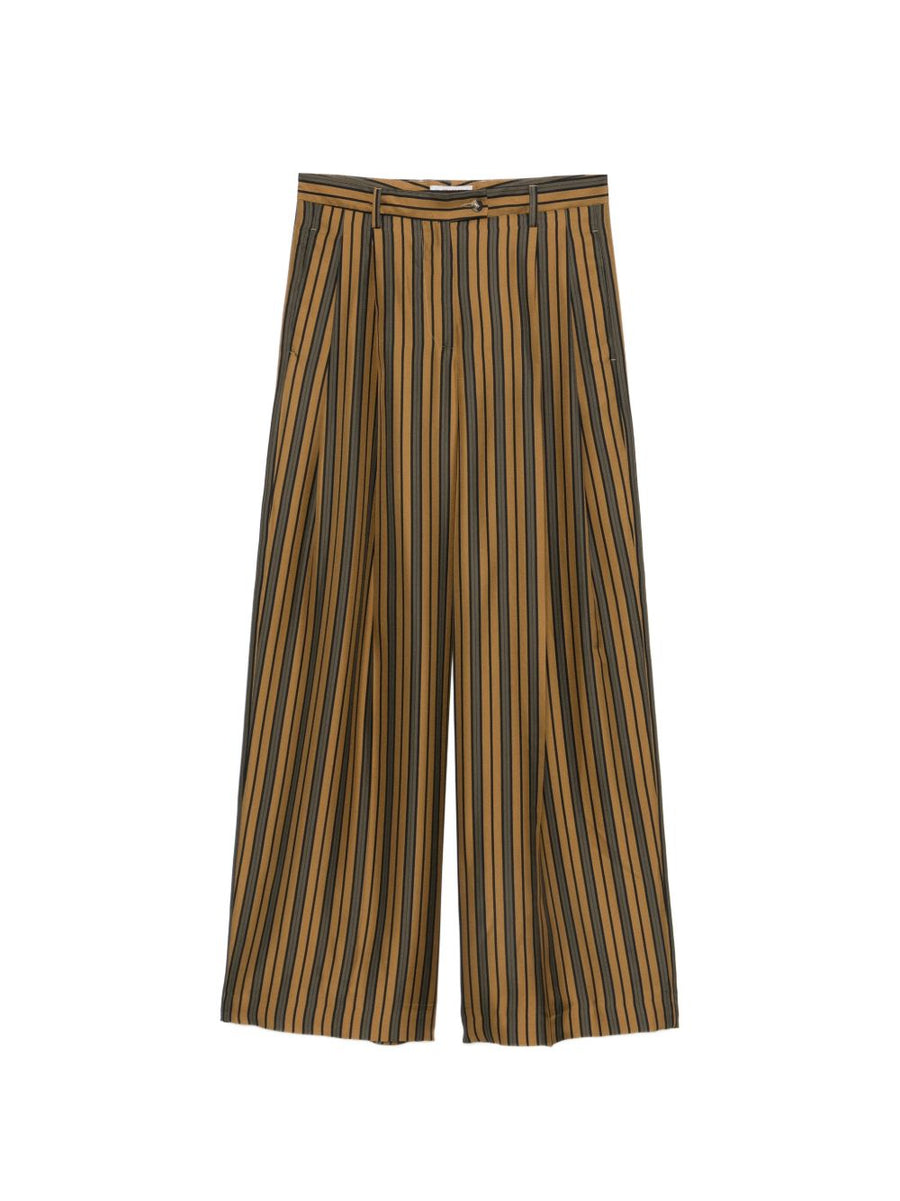 Alberto Biani Striped silk trousers