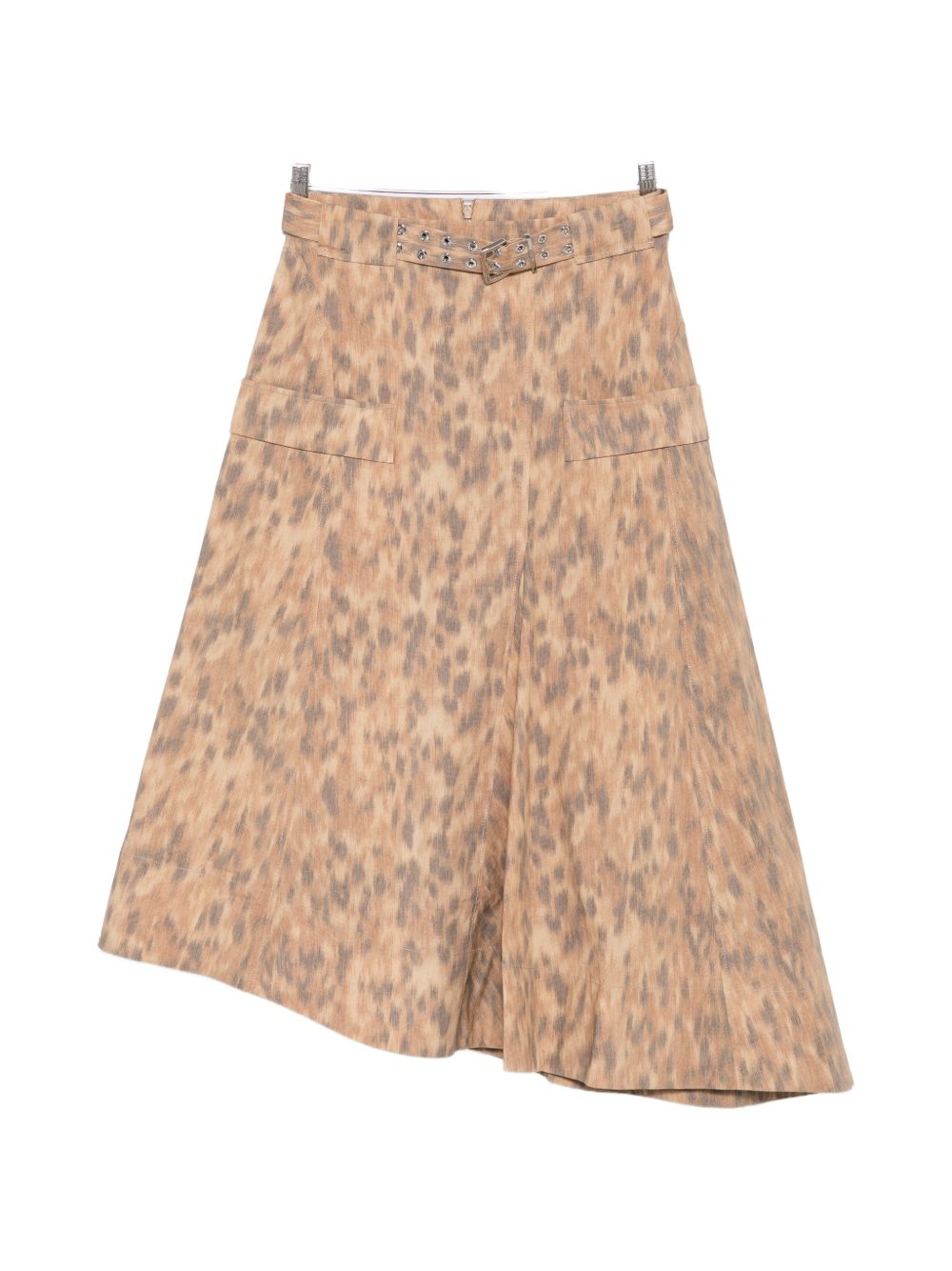 Ganni Skirts Beige Elastane