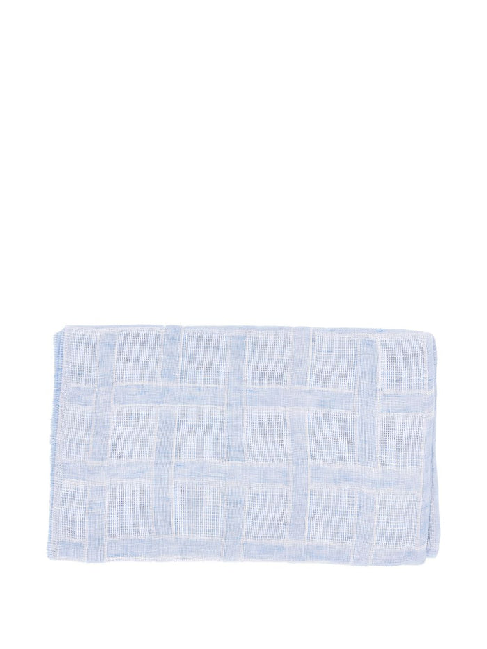 Emporio Armani Scarfs Azzurro Metallized Fibre