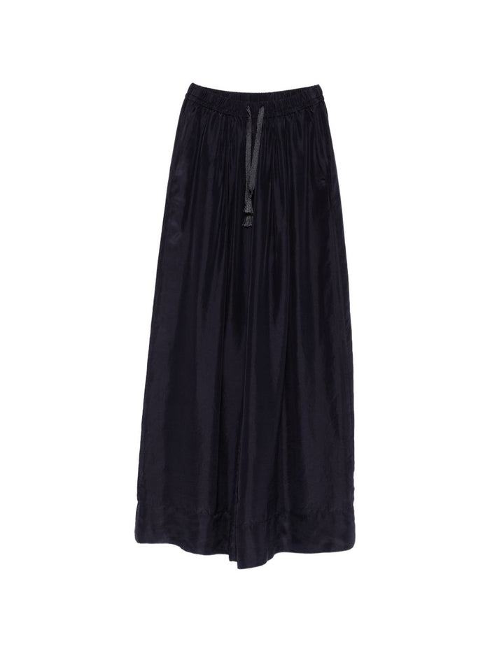 Forte Trousers Blu Silk