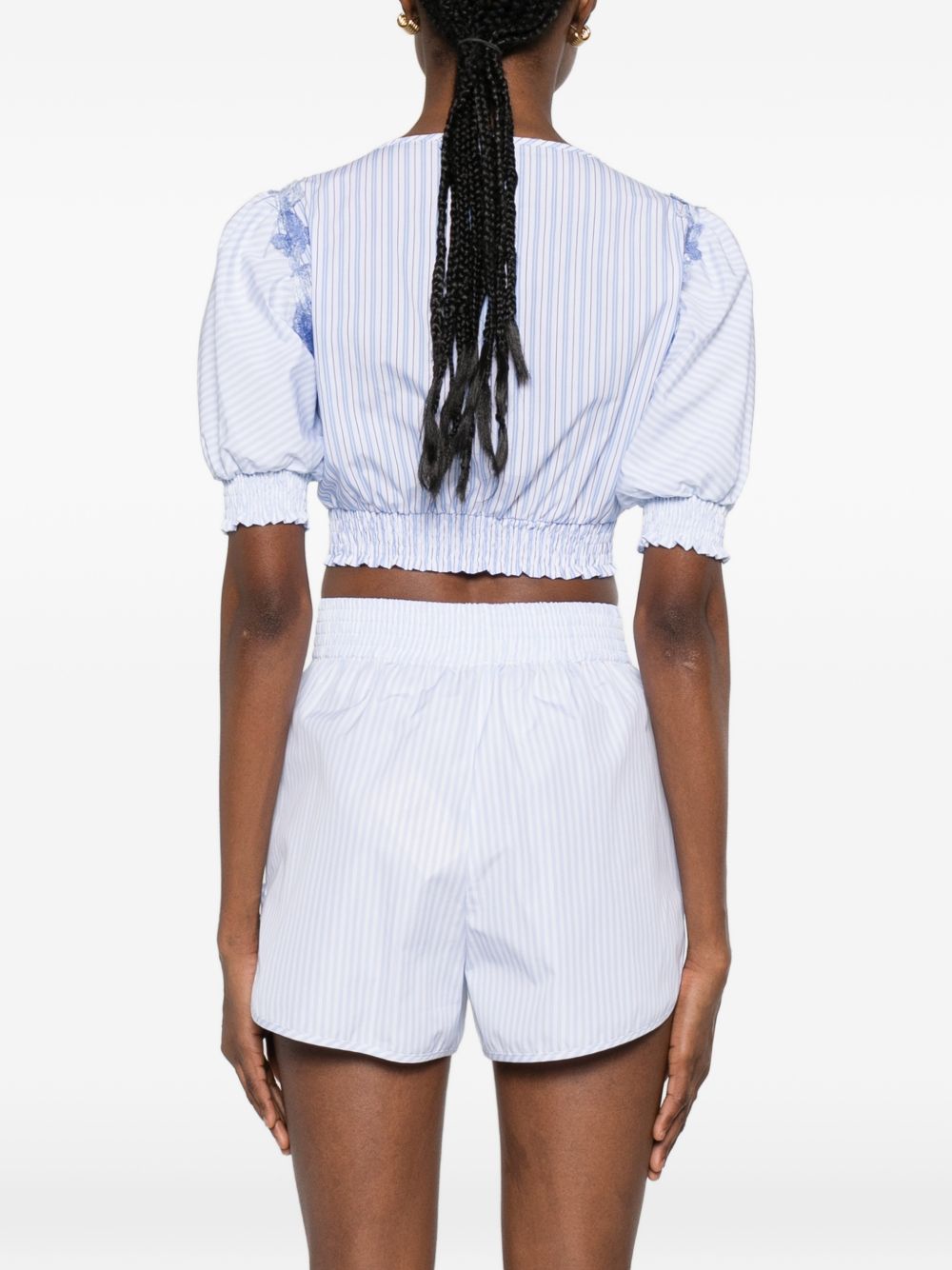 Ermanno Scervino Top Azzurro Polyester