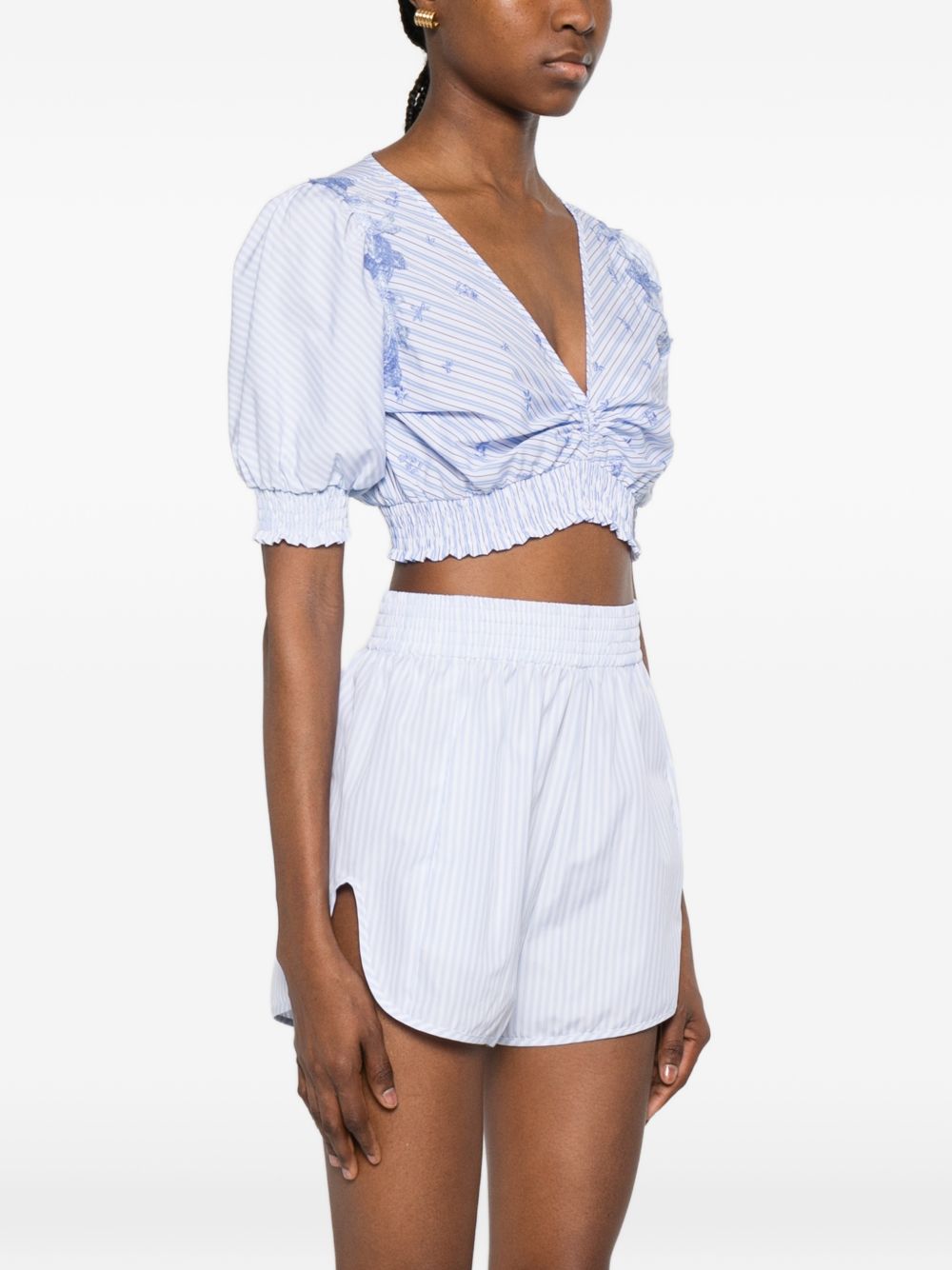 Ermanno Scervino Top Azzurro Polyester
