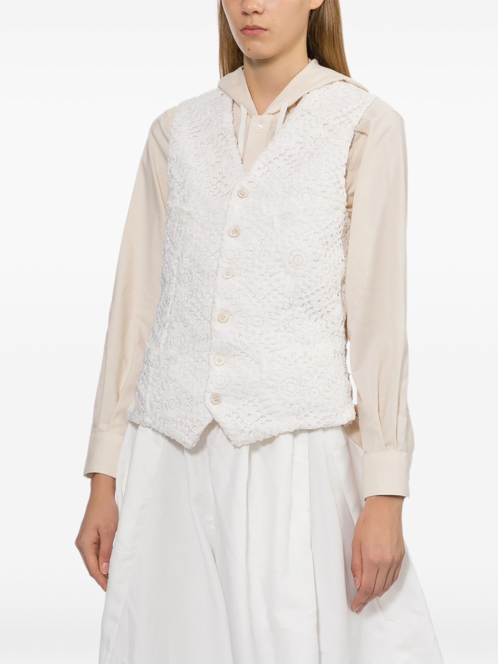 Comme Des Garcons Sweaters White