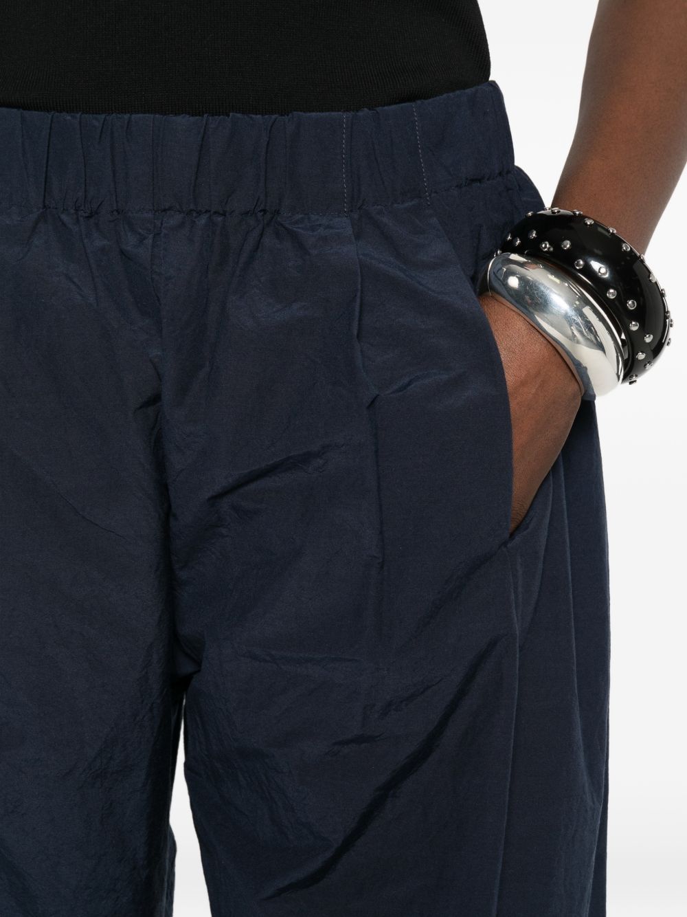 Apuntob Trousers Blu Cotton Polyester