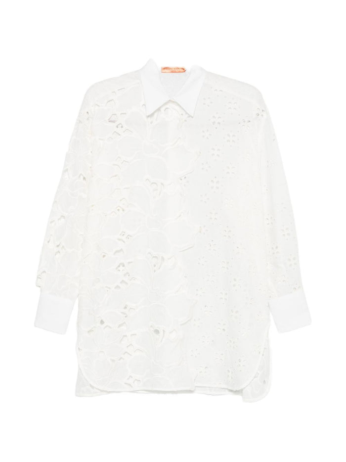 Ermanno Scervino Shirts Bianco Cotton