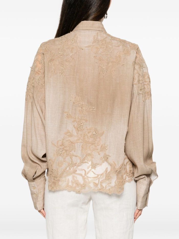 Ermanno Scervino Shirts Marrone Chiaro