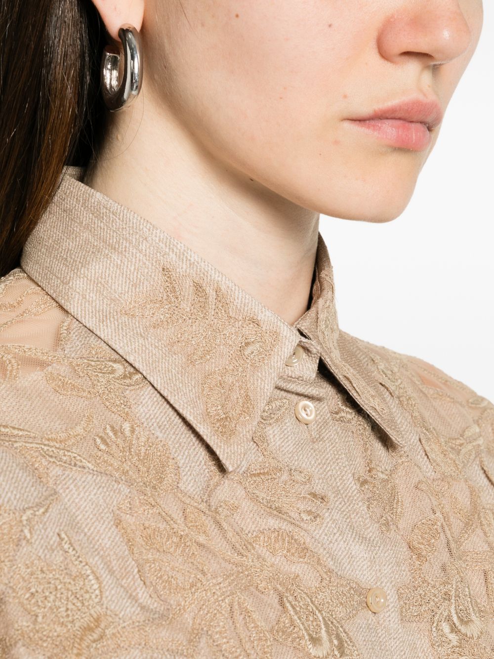 Ermanno Scervino Shirts Marrone Chiaro