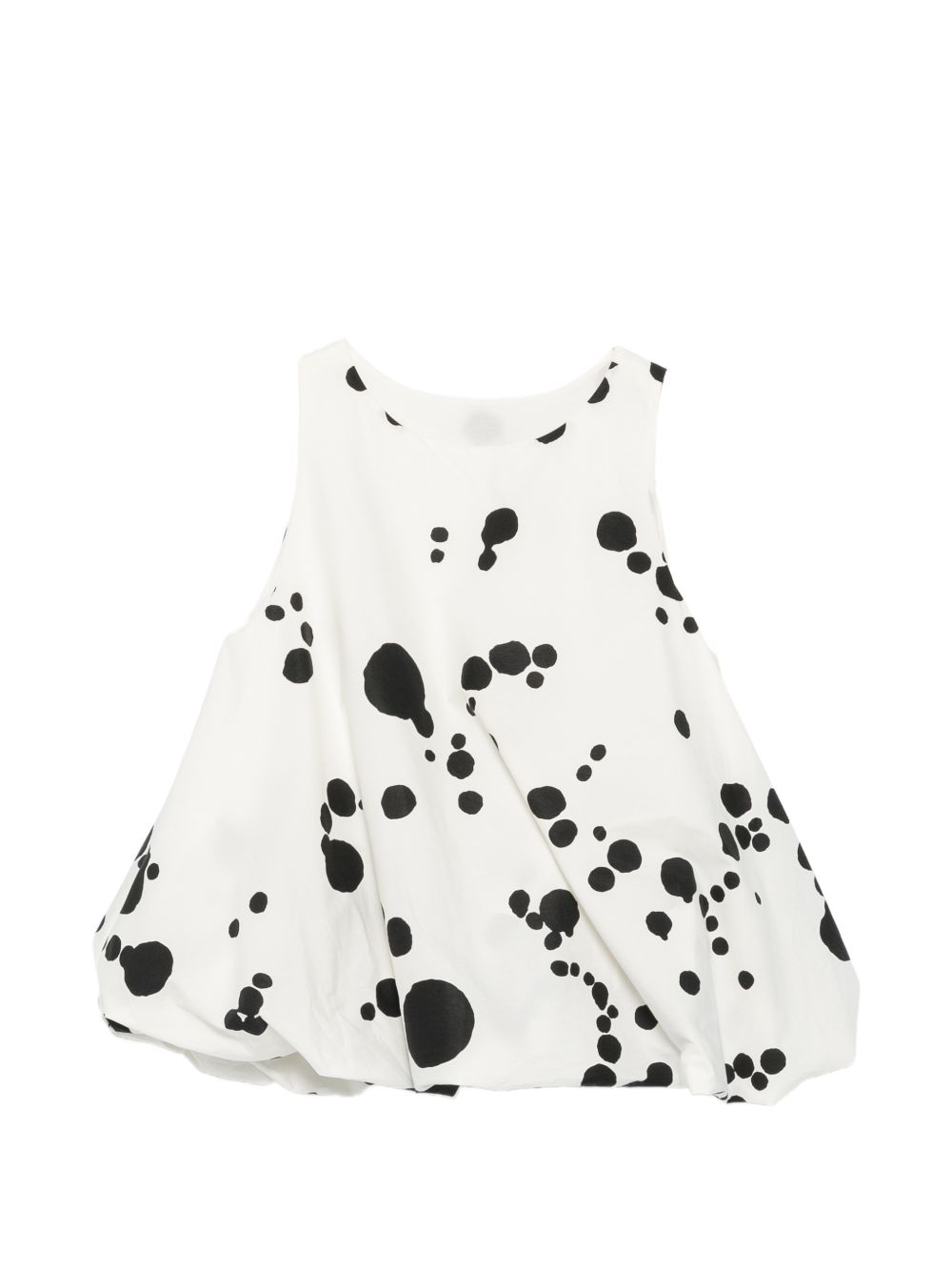 Apuntob Top Nero Cotton
