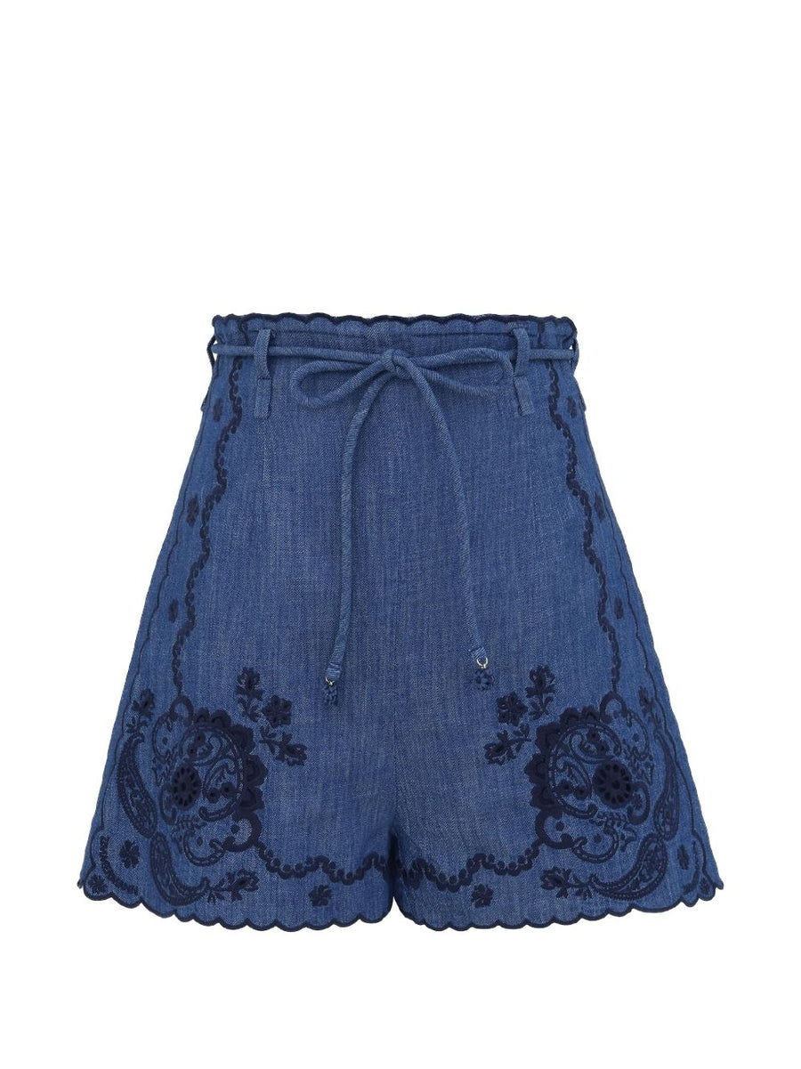 Zimmermann Aster Shorts — Blue