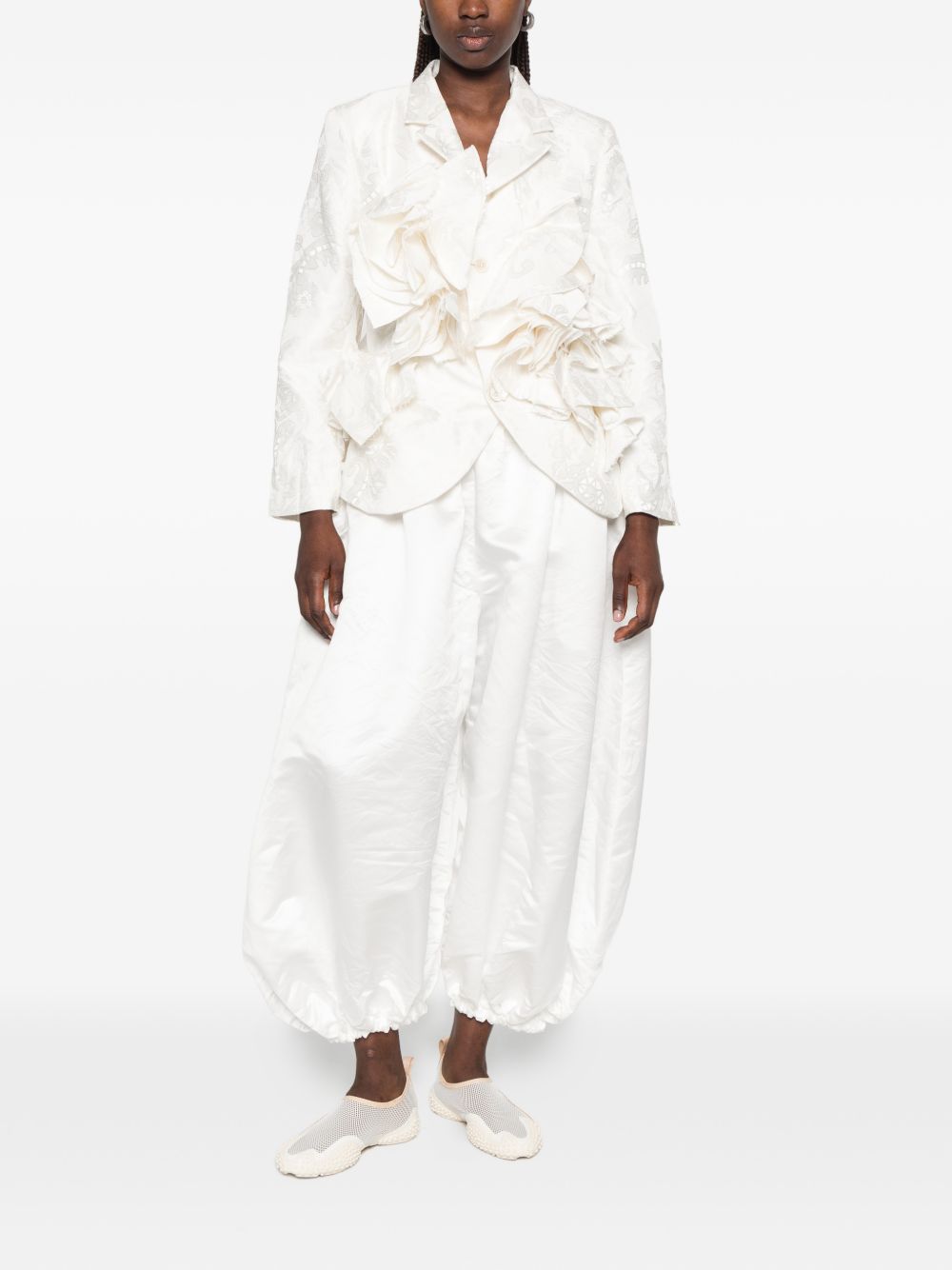 Comme Des Garcons Trousers Bianco