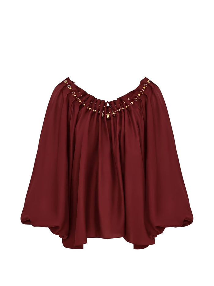 Zimmermann Shirts Bordeaux