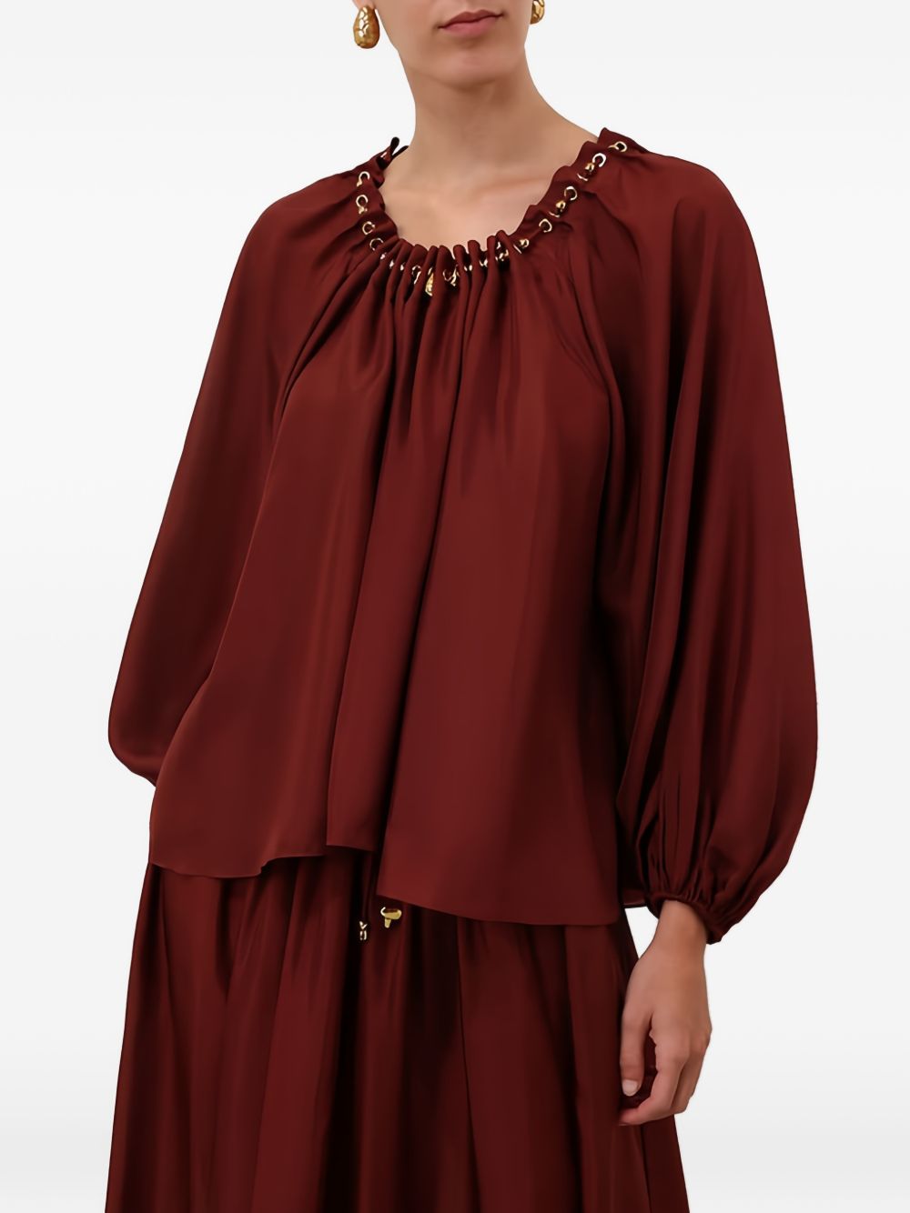 Zimmermann Shirts Bordeaux