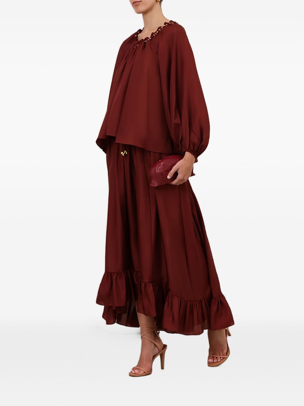 Zimmermann Shirts Bordeaux