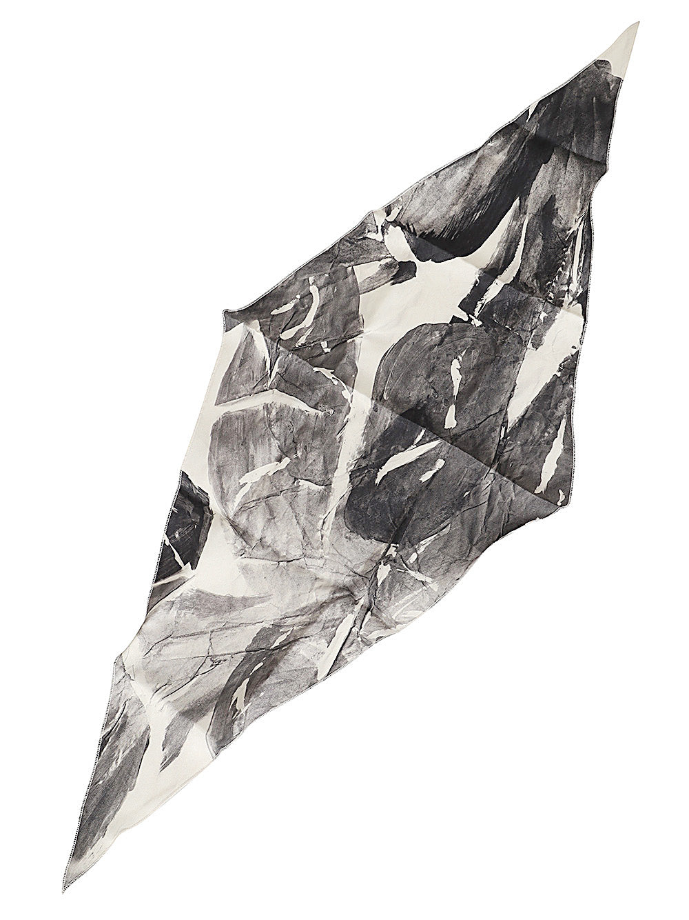Alysi Scarfs Black Silk