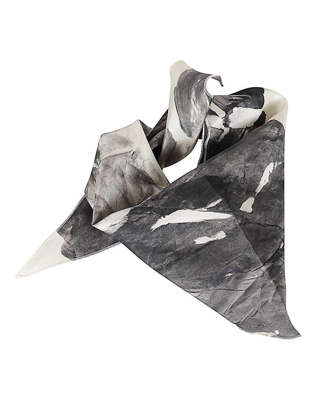Alysi Scarfs Black Silk