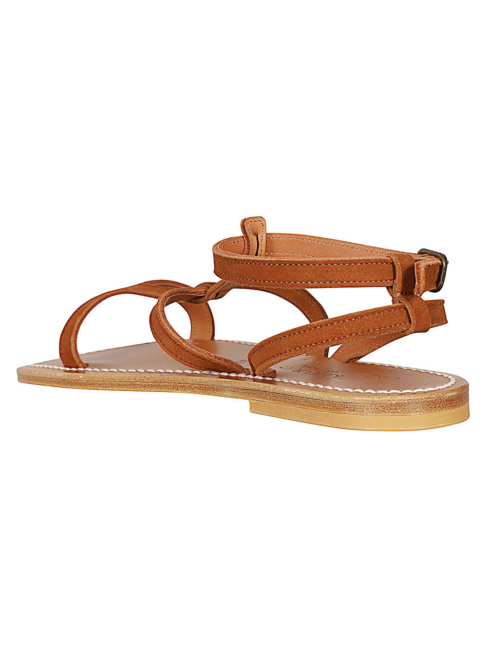 K Jacques St Tropez Sandals Brown Leather