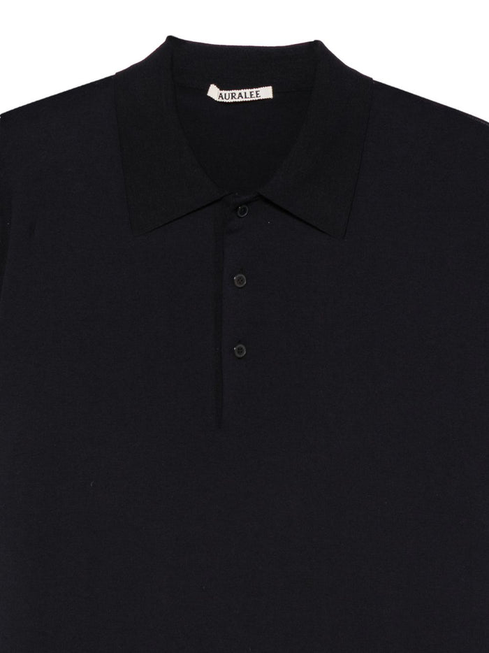 Auralee T-Shirts And Polos Blu Cotton