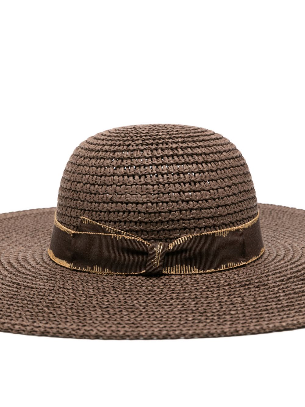 Borsalino Hats Marrone Paper Fibres