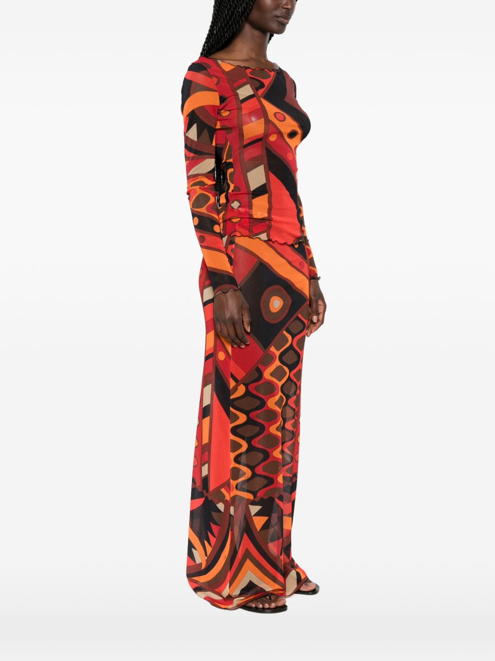 Pucci T-Shirts And Polos Arancio Poliammide