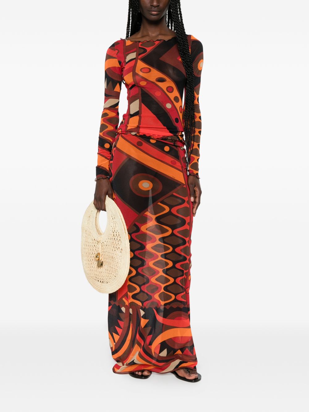 Pucci T-Shirts And Polos Arancio Poliammide