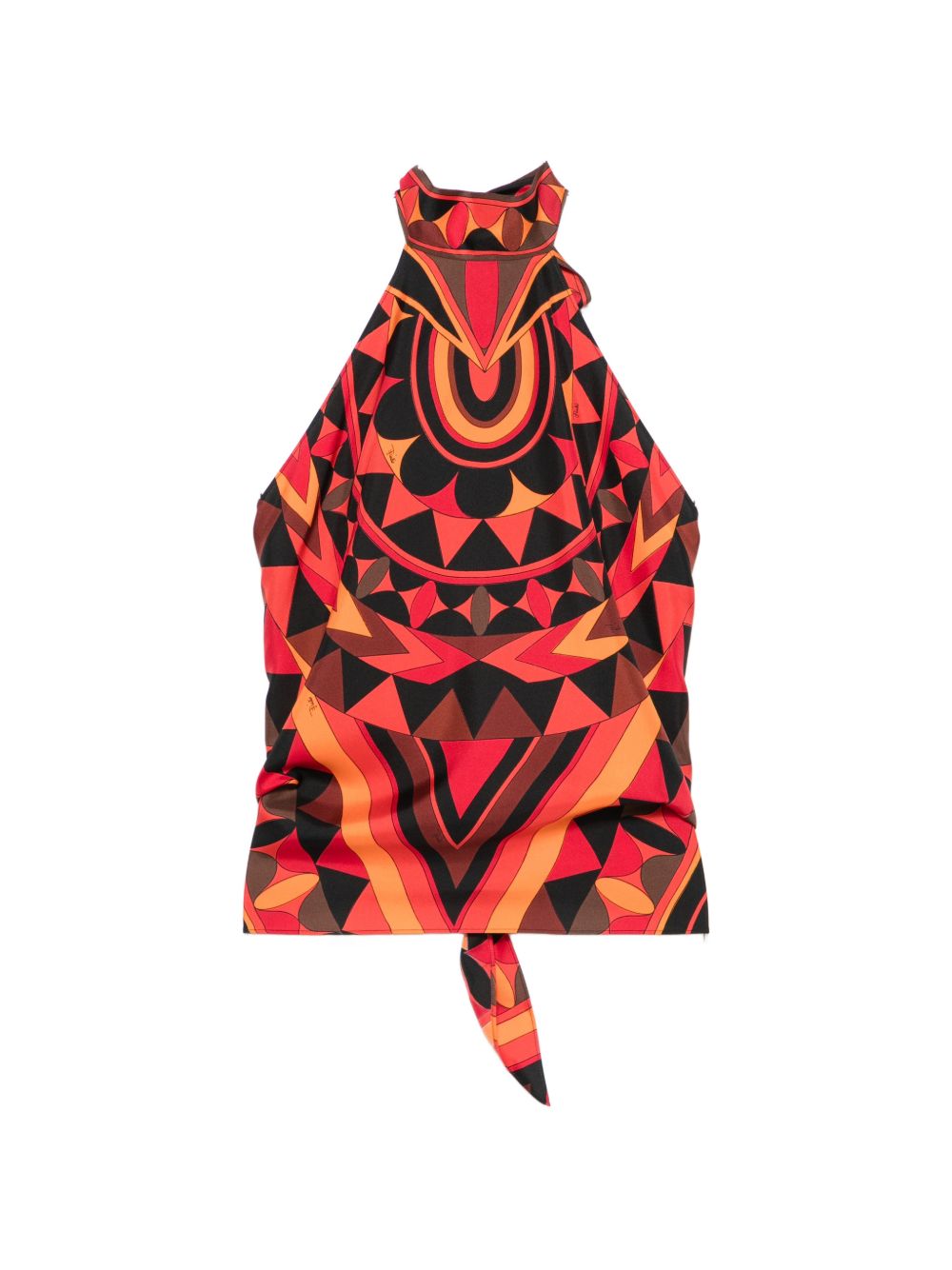 Pucci Top Arancio Silk