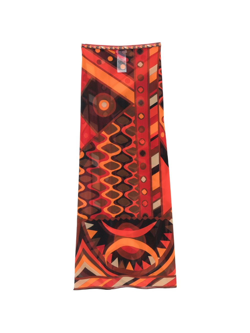 Pucci Skirts Arancio Poliammide