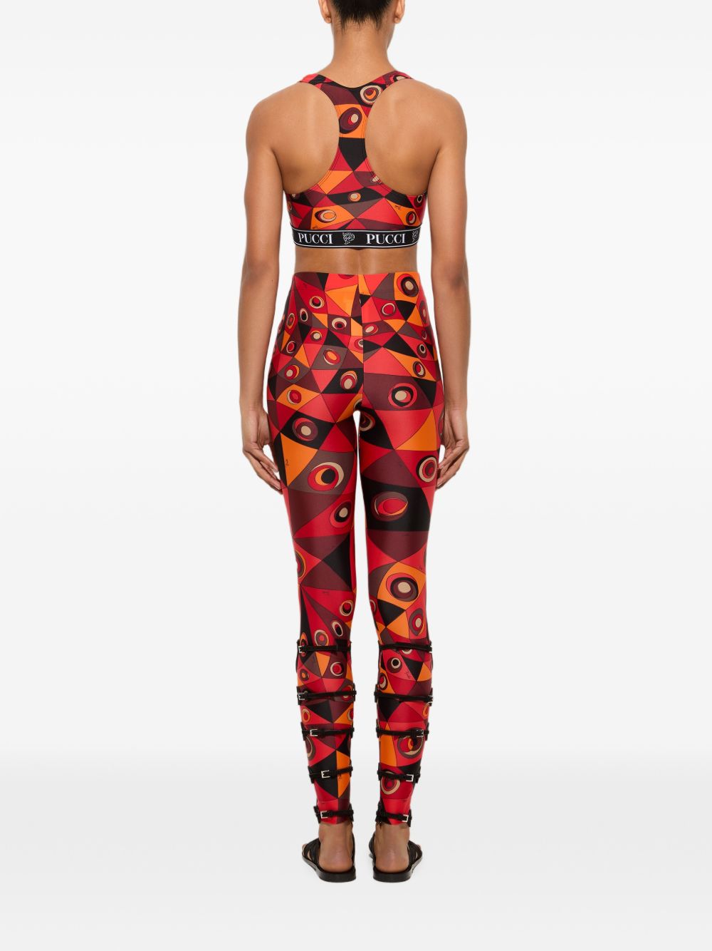 Pucci Top Arancio Elastan Poliammide