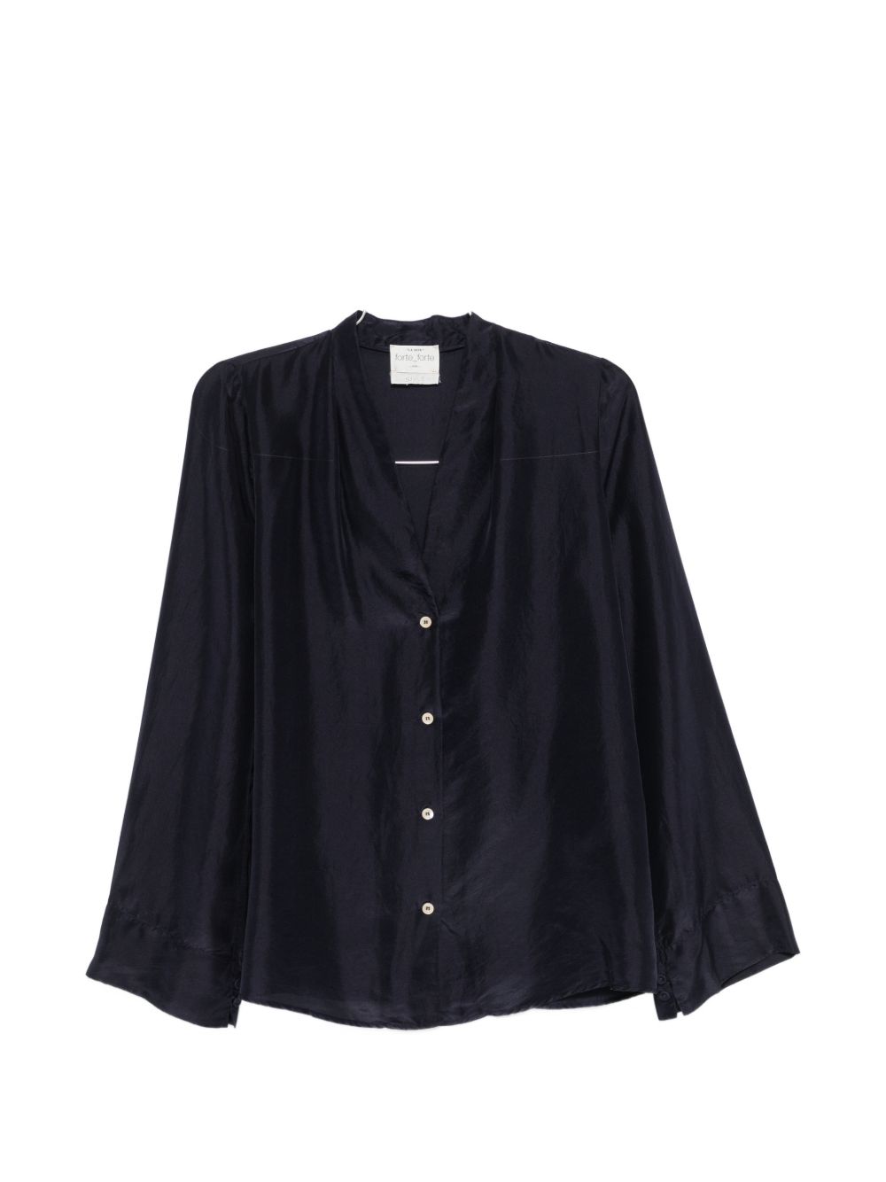 Forte Shirts Blu Silk