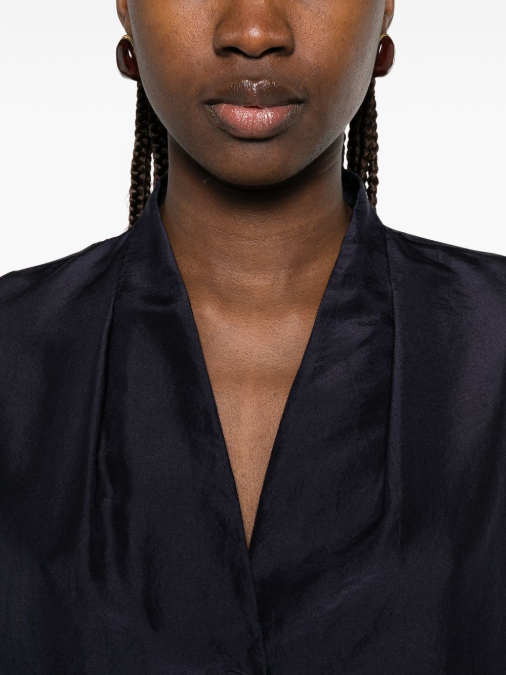 Forte Shirts Blu Silk