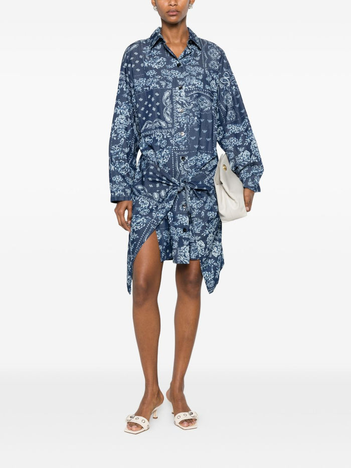 Emporio Armani Dresses Blu Cotton