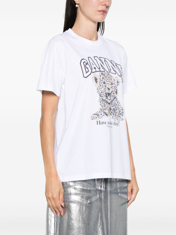 Ganni T-Shirts And Polos White