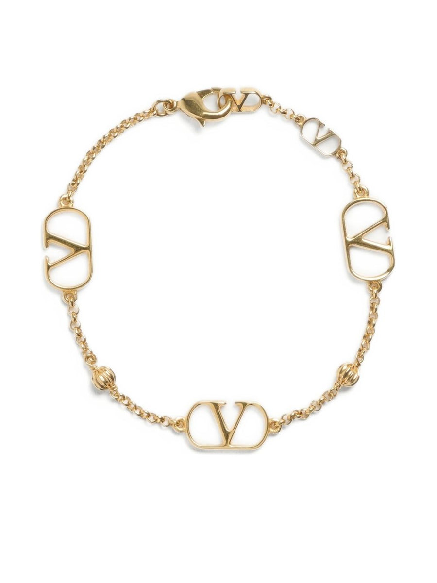 Valentino Garavani VLogo Signature Gold-Tone Bracelet — Gold