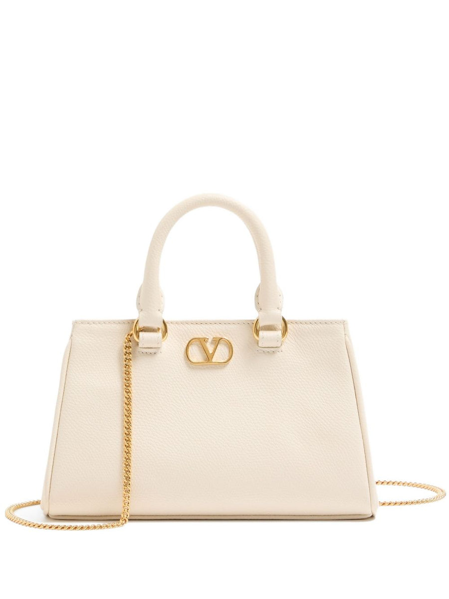 Valentino Garavani Top Handle Bag — Beige