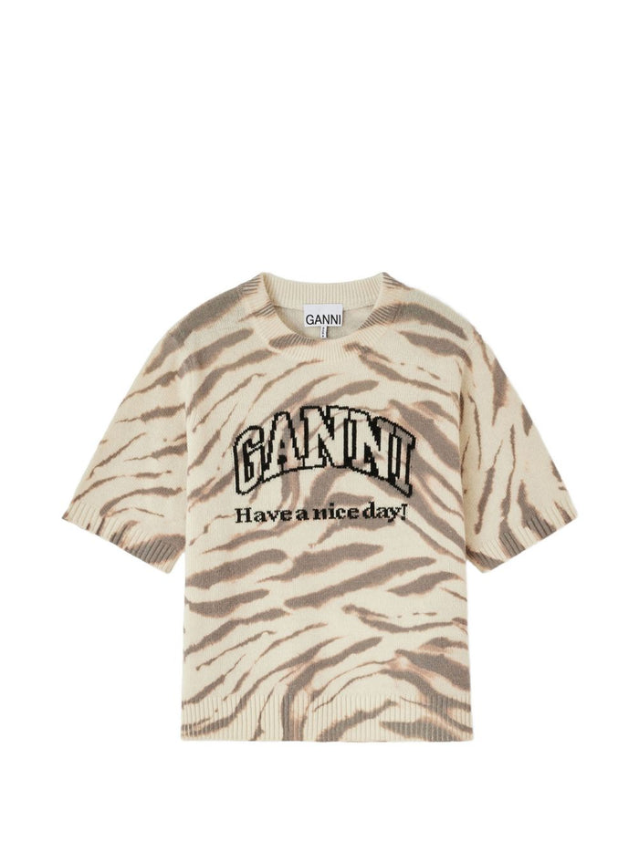 Ganni T-Shirts And Polos White